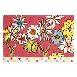 Polka Dots & Flowers MC007 Area Rug - Area Rugs