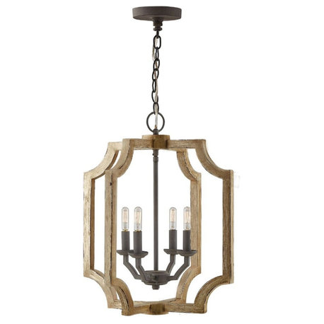 Capital Lighting 21.5" 4 Light Foyer, Sea Salt Finish