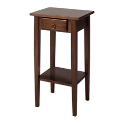 Winsome Wood Phone Stand, Walnut - Side Tables And End Tables