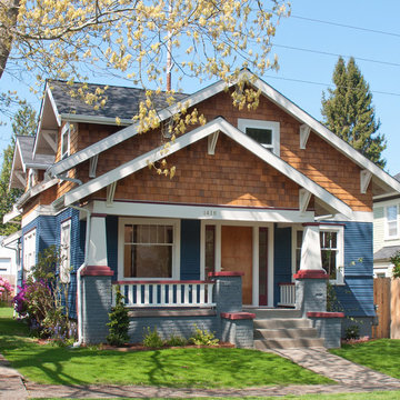 Blue Exterior with Cedar Shakes
