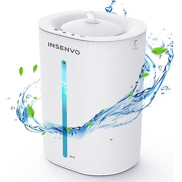 Humidifiers for Bedroom Large Room, 4.5L Air Humidifier for Plants Baby Nursery., White 6.5l