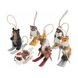 Dashing Through the Snow Critters - Set of 6 - New - Holiday Decorations