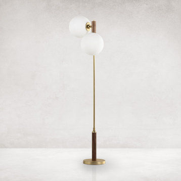Colome Floor Lamp-Natural Walnut