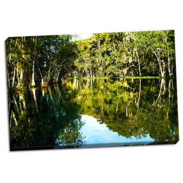 Fine Art Photograph, Silver River 4, Hand-Stretched Canvas