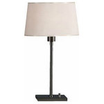 Robert Abbey - Robert Abbey 1822 Real Simple - One Light Club Table Lamp - Robert Abbey products are some of the finest in the industry. Their fixtures and lamps are made with high quality materials and are designed to meet many decor needs.Real Simple One Light Club Table Lamp Gunmetal Powder Coat and Snowflake Fabric Shade *UL Approved: YES *Energy Star Qualified: n/a  *ADA Certified: n/a  *Number of Lights: Lamp: 1-*Wattage:100w A19 Medium Base bulb(s) *Bulb Included:No *Bulb Type:A19 Medium Base *Finish Type:Gunmetal Powder Coat