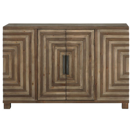 Uttermost Layton 49x32" Geometric Console Cabinet