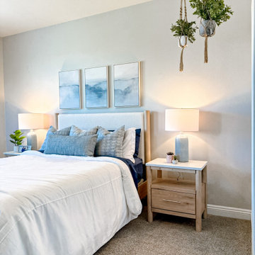 Guest Bedroom Redesign | Modern Textured Coastal Retreat