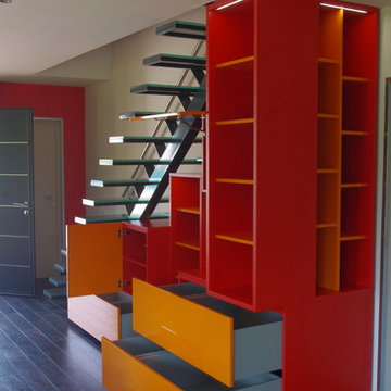 Concept caissons tout en couleurs (médium laqué haute brillance et satiné)