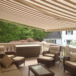 Aristocrat Manor Covering A Rooftop Deck. - Awnings