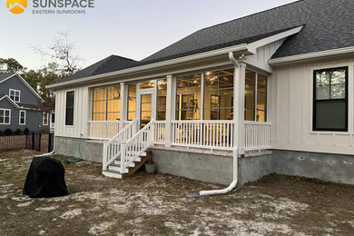 Inspiration for a modern exterior home remodel in Other
