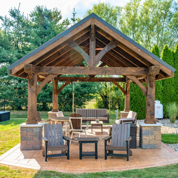 14×20 Backyard Pavilion in Canfield, OH