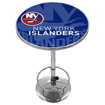 NHL Chrome Pub Table, Watermark, New York Islanders