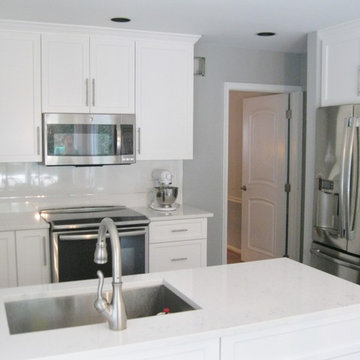 Contemporay White Reface Kitchen