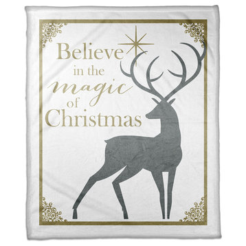 Believe in the Magic of Christmas Fleece Blanket, 50"x60"
