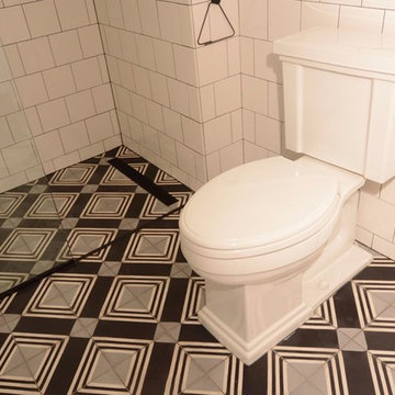 1st Black & White Master Bath