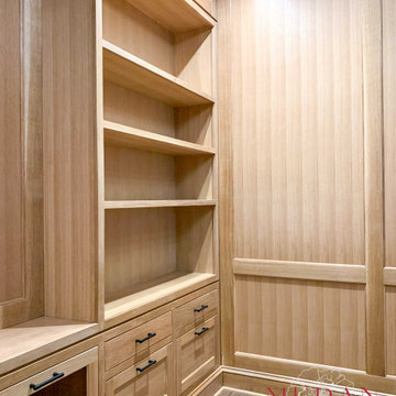 Custom Wood-Paneled Study