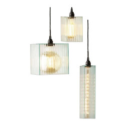 Reeded LED Bathroom Pendant Cluster - Pendant Lighting