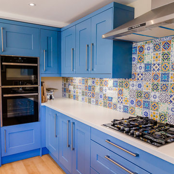 Milroy Painted Broadoak Kitchen in Cornflower Blue