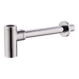 Kingston Brass DD8108 Fauceture Modern Bottle-Trap 12-Inch Vessel Sink Drain Brushed Nickel