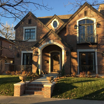 Tudor home with Andersen 100 Series and E-Series windows and doors