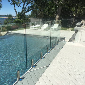 Frameless Glass Railing - Hampton Bays, NY