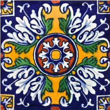 6x6 4 pcs Aldeno Talavera Mexican Tile