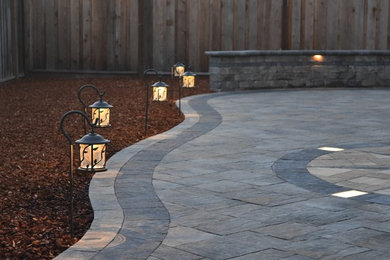 Backyard Design with Lighting
