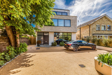 This is an example of a contemporary house exterior in Hampshire.