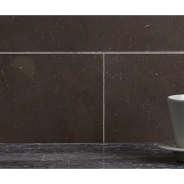 Brown Brick Kitchen Backsplash