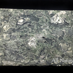 All Natural Stone - Verde Rey Granite Slab - Kitchen Countertops