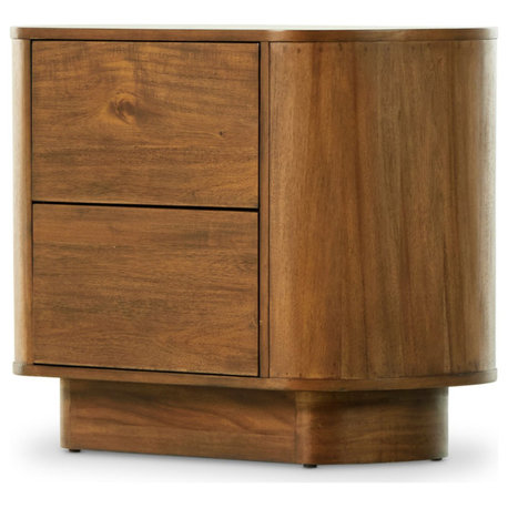 Paden Nightstand, Seasoned Brown Acacia