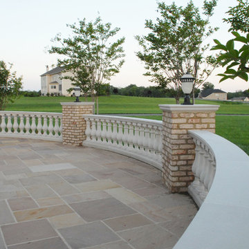 Sandstone slate entrance