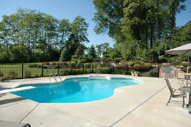Example of a classic pool design in Milwaukee
