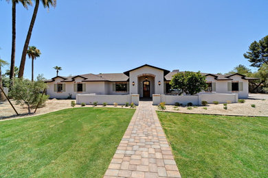 Entryway - transitional entryway idea in Phoenix
