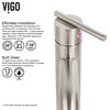 VIGO Wisteria Matte Stone Vessel Bathroom Sink With Seville Vessel Faucet