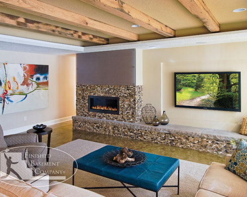Fireplace Next To Tv | Houzz