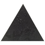 Globus Cork - 10.37"x12" Globus Cork Triangle Tiles, Set of 70, Slate Gray - Unique Cork Floor Tiles are an eco-friendly flooring choice. They are soft, warm and quiet underfoot. The triangle shape offers a range of design options especially if other colors are purchased. The triangle is an equilateral triangle with all 3 sides measuring 12" in length.  Cork tiles are a natural product and color variations are normal. These tiles have 3 coats of a water-based polyurethane sealer on them and a coat of water-based contact adhesive on the back. You need to purchase adhesive to apply to your subfloor (Item # HAdhesGal or # HAdhesHalf) for the adhesive to work.  We recommend that you purchase sealer (Item #HEZsealLit) for an additional coat of sealer to apply after the cork tiles have been installed.  70 tiles, 30 sf/box.