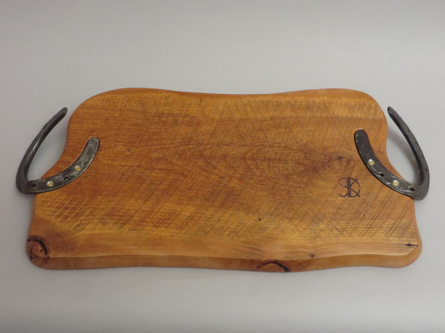 #1408 Beech Serving Board (Detail of Reverse Side)