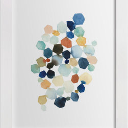 Hexagon Cluster by Yao Cheng - Fine Art Prints