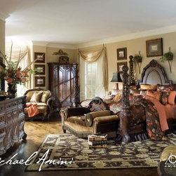AICO Furniture - Essex Manor Poster Bedroom Set - N76010 - Bedroom Furniture Sets
