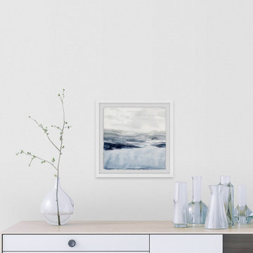 "Faded Horizon I" Framed Painting Print