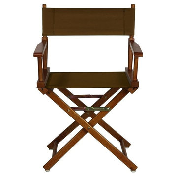 018" Director's Chair Honey Oak Frame-Brown Canvas