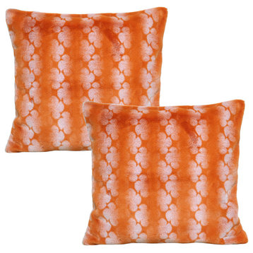 Ballys Pillow Shell Set, Burnt Orange, 2 Piece, 20"x20"