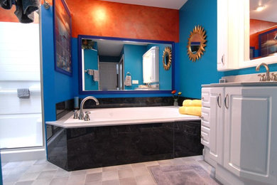 Example of a trendy bathroom design in Other