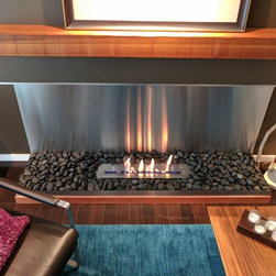 Fireplace update in Downtown Vancouver - Fireplaces