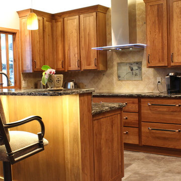 Door Style: Pendleton SP | Species: Hickory | Finish: Truffle
