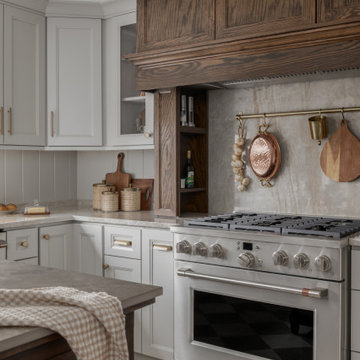 Modern English Kitchen & Family Room