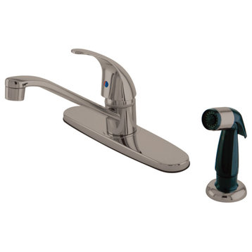 Kingston Brass Centerset Kitchen Faucets With Brushed Nickel Finish KB6578LL
