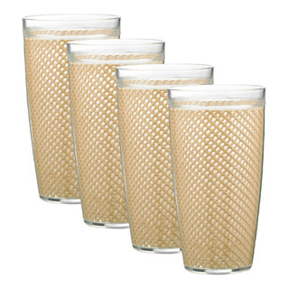 Kasualware 22oz Doublewall Tall Drinking Glass Set/4