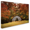 Jai Johnson 'Autumn Barn' Canvas Art, 24 x 18